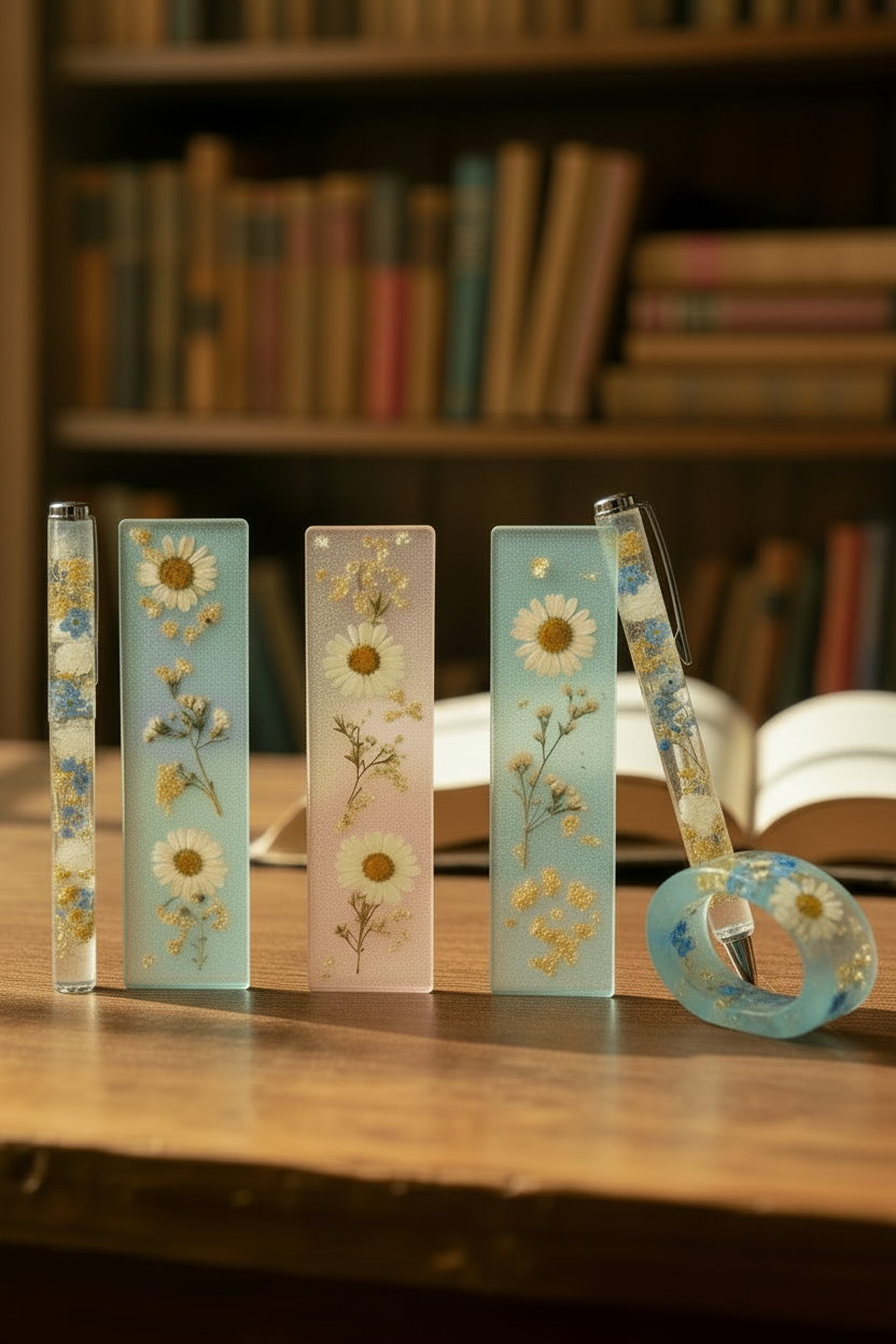Kit de Lecture ( marque-pages, bagues de lectures, stylos)