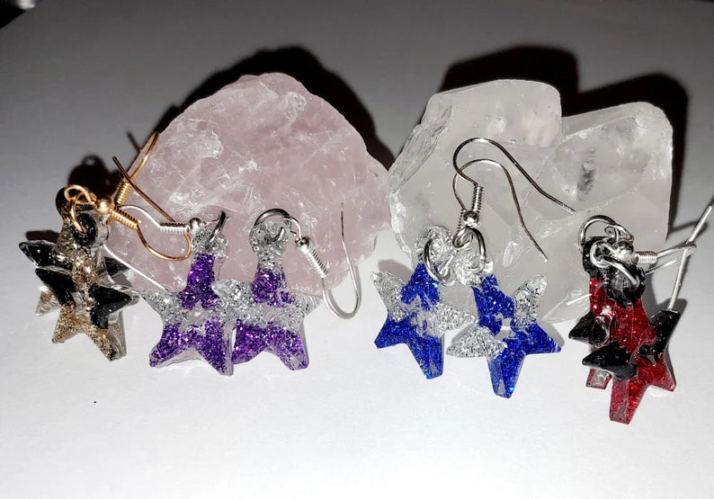 Boucles d'oreilles étoiles