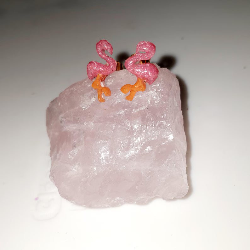Puces d'oreilles Flamands roses