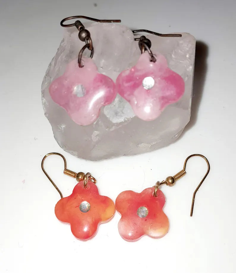 Boucles d'oreilles florales