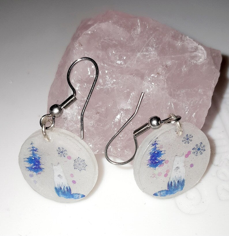 Boucles d'oreille loups