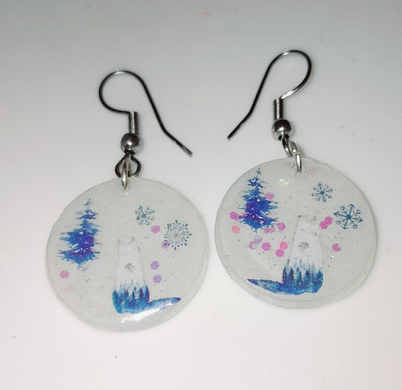 Boucles d'oreille loups
