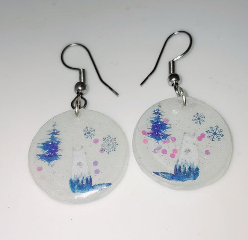 Boucles d'oreille loups