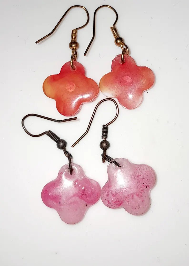 Boucles d'oreilles florales
