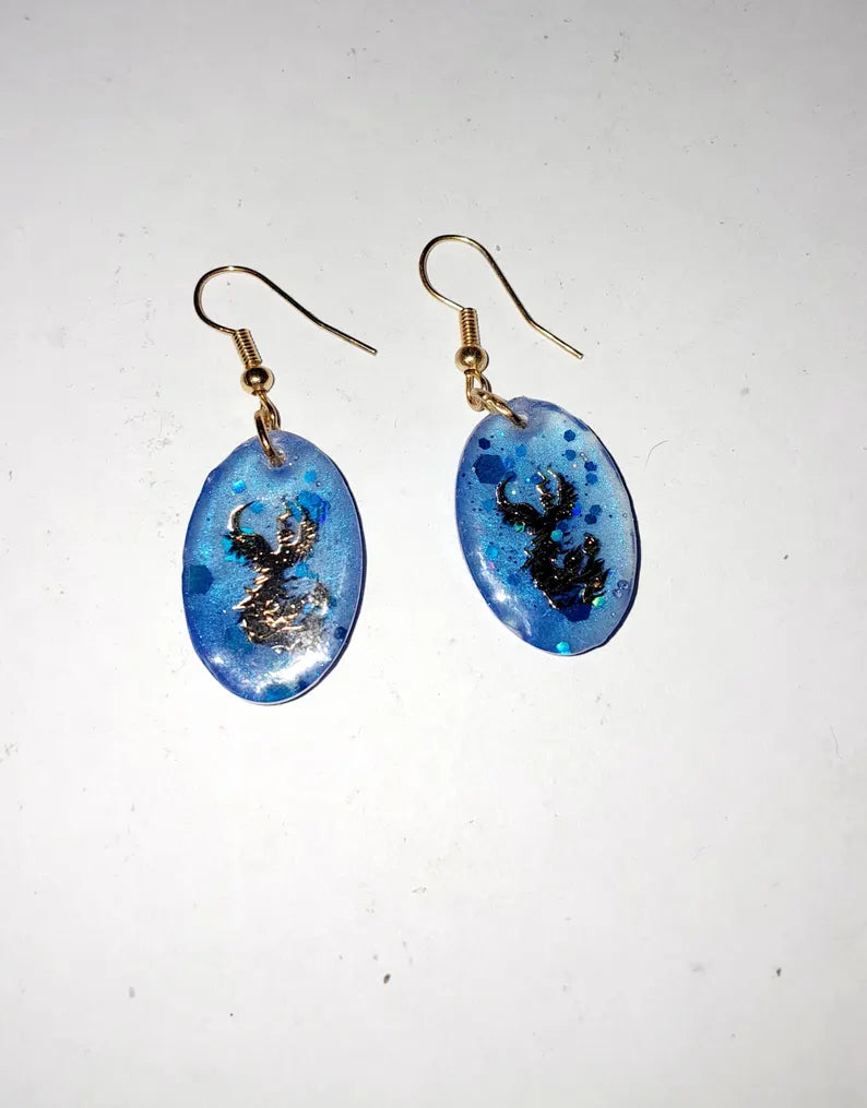 Boucles d'oreilles phénix