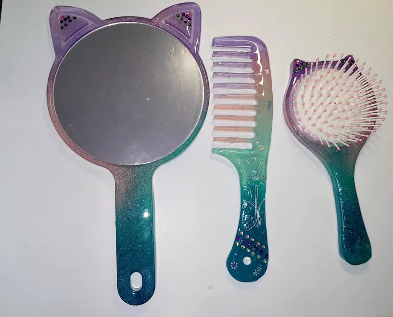 Kit beauté (miroir+ peigne)