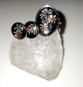 Parure de bijoux feux d'artifices  (bague + puces d'oreilles)