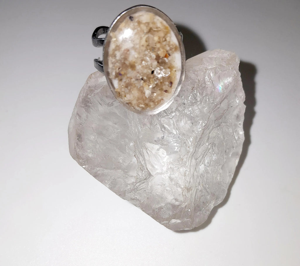 Bague véritable sable